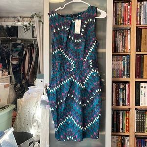 Modcloth retro fit patterned dress